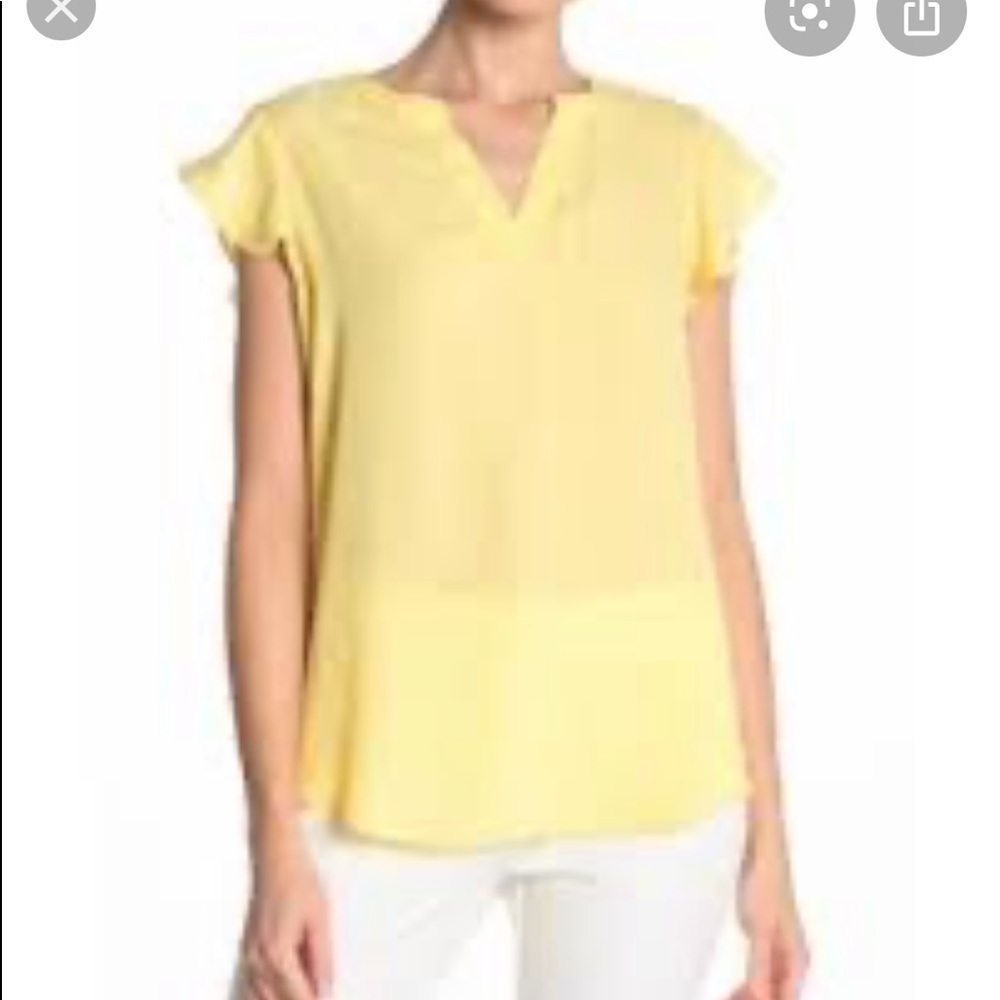 Adrianna Papell 💛 Ruffle sleeves blouse M 💛
